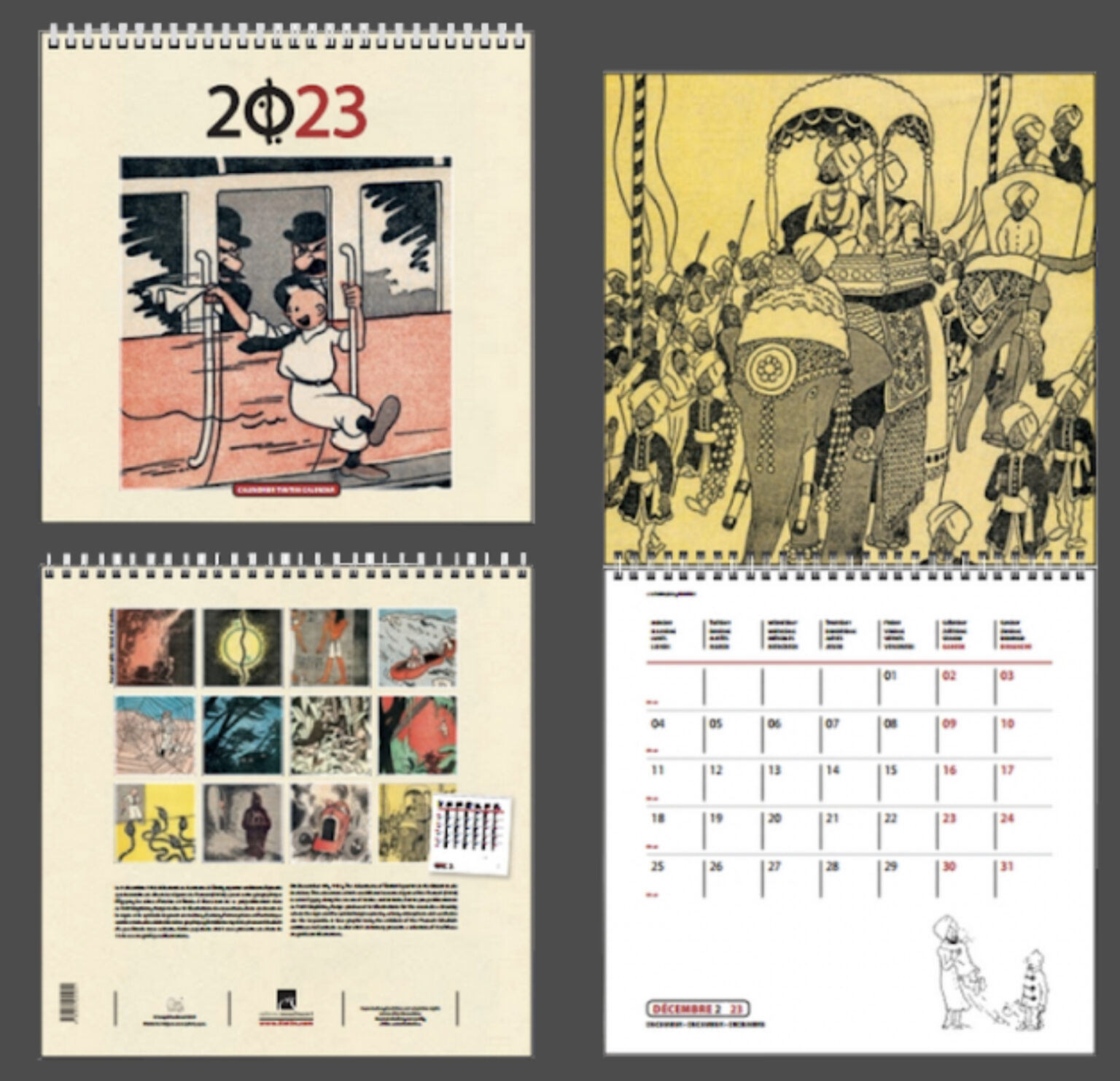 calendario Tintin 2023 calendario Tintin 2023