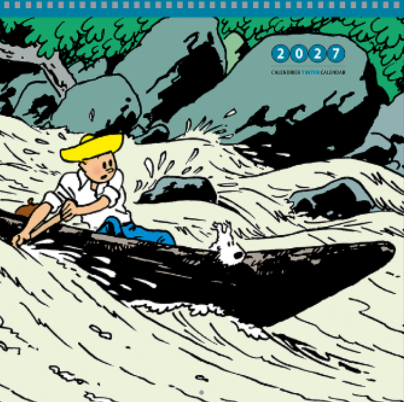 Calendario pared ,Tintin 2027