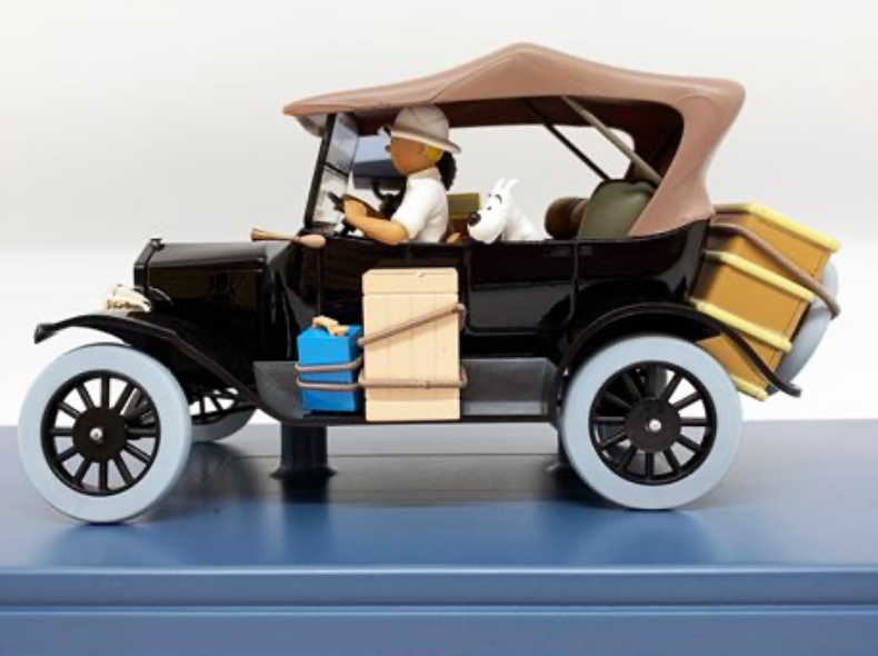 Coche de colección Tintín, Ford T negro 1/24 - Imagen 2